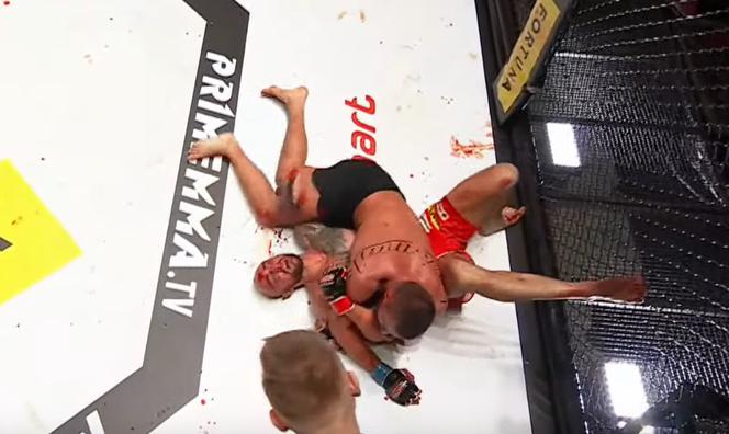 Krwawa rzeź w walce na PRIME MMA
