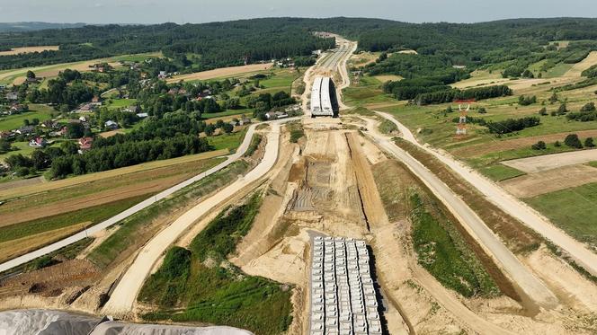 Budowa S19 Rzeszów Południe - Babica, czerwiec 2024