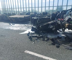 Śmiertelny wypadek na autostradzie A4 w Zabrzu. Droga jest zupełnie zablokowana