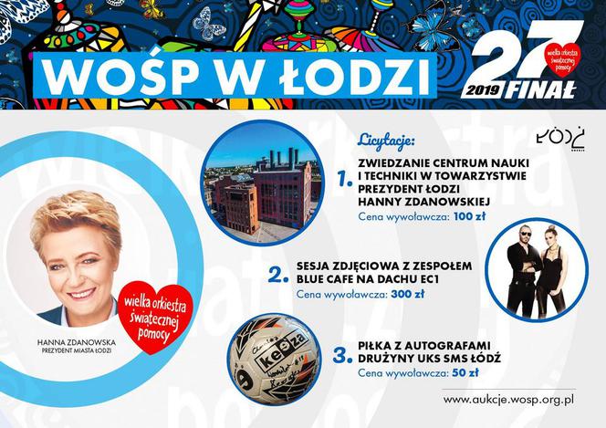 CO na WOŚP wystawiła Hanna Zdanowska