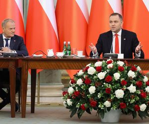 Iskrzy między Donaldem Tuskiem a Karolem Nawrockim