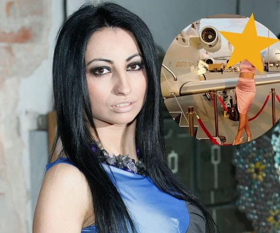 Dawno niewidziana Jola Rutowicz pozuje z prywatnym odrzutowcem