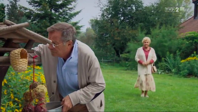 M jak miłość, odcinek 1413. Barbara (Teresa Lipowska), Józef (Stefan Friedmann)