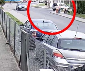 Wyprzedzając nastolatka na skrzyżowaniu, kobieta zajechała mu drogę