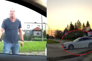 Wariat z BMW wymusił pierwszeństwo i zaatakował! Kiedy zobaczył kamerę uciekł w popłochu - WIDEO