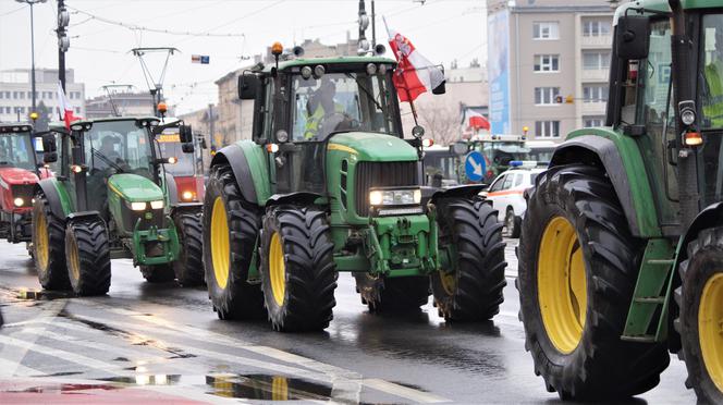 Strajk rolników w Bydgoszczy [ZDJĘIA]