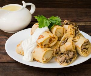 naleśniki z pieczarkami