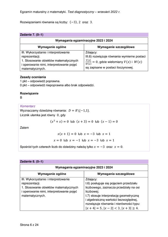 Matura próbna 2023: Matematyka. Oficjalne odpowiedzi CKE