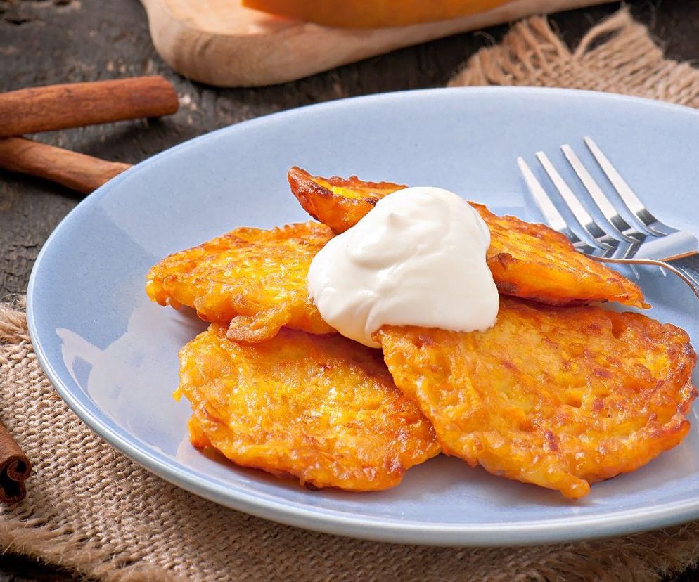 placki z dyni na jogurcie