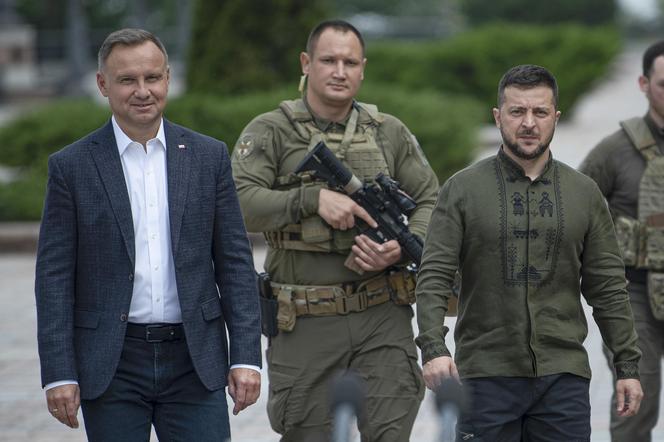 Andrzej Duda i Wołodymyr Zełenski