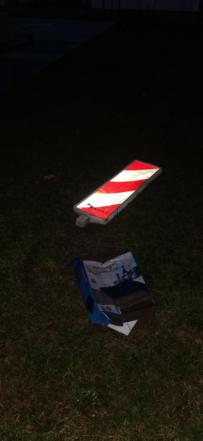Bałagan na skateparku na Gronowie