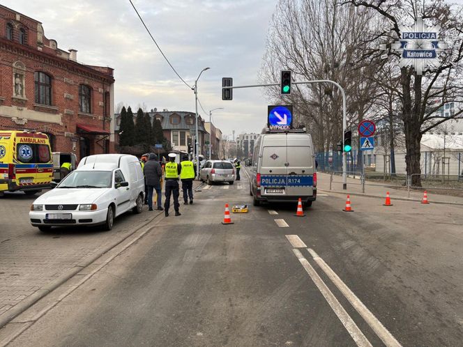 Wypadek na ul. Józefowskiej w Katowicach