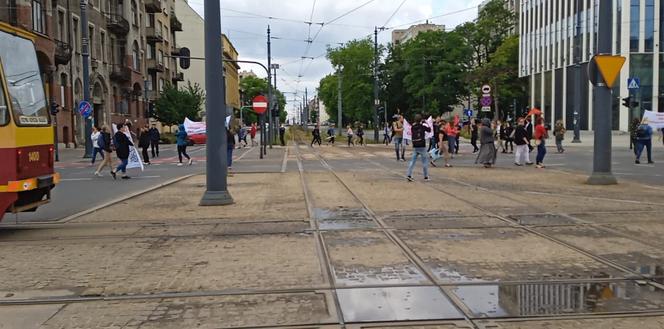 Strajk MOPS Łódź 8.07