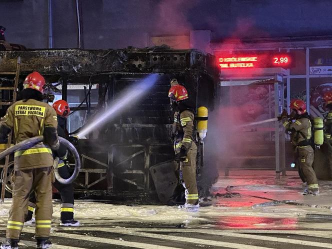 Pożar autobusu