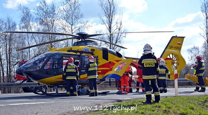 Wypadek na DK1 w Kobiórze