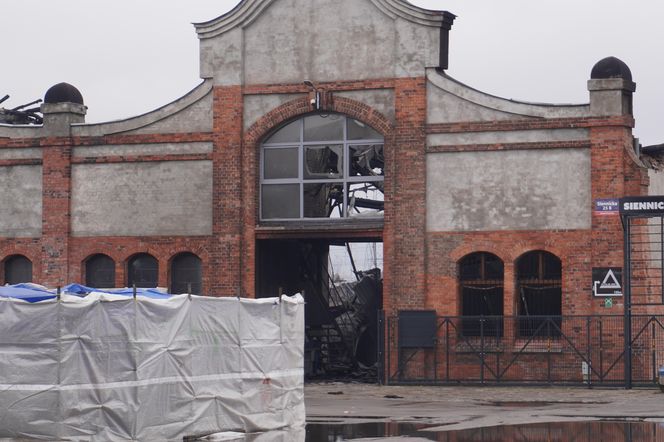 Pożar hali Gdańsk Przeróbka