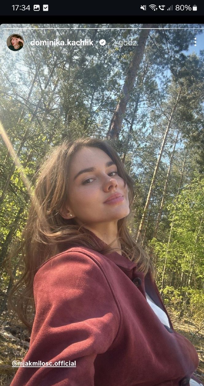 	M jak miłość nowy sezon po wakacjach 2025. Franka (Dominika Kachlik) na planie