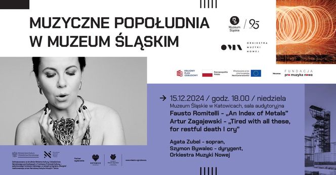 Muzyczne popołudnia w Muzeum Śląskim - niedziela 15 grudnia