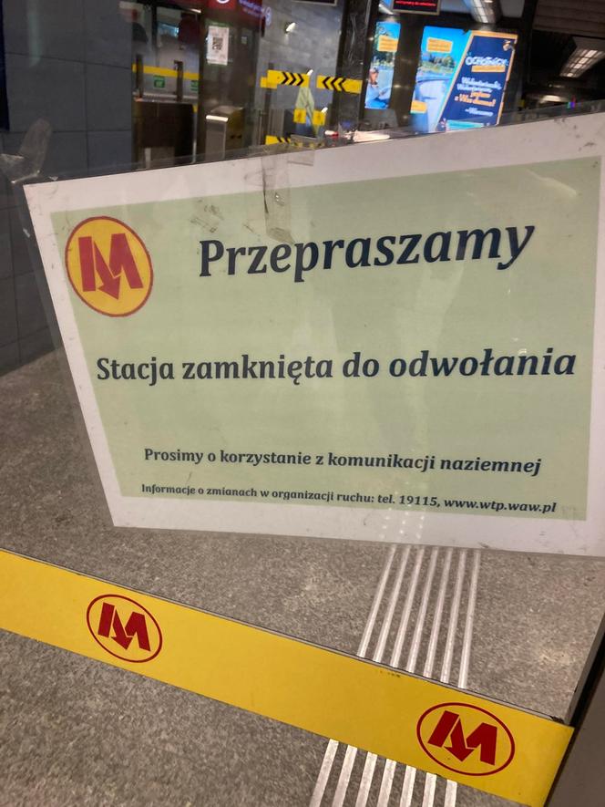 Metro w Warszawie. Poważna awaria