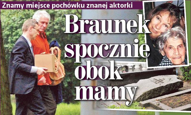Braunek spocznie obok mamy