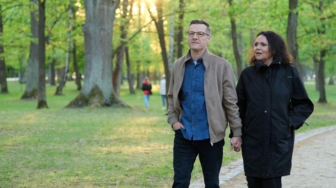 M jak miłość odc. 1742. Piotrek (Marcin Mroczek), Marysia (Małgorzata Pieńkowska)