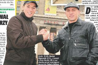 Rocki i Majewski weszli na szczyt Pałacu Kultury