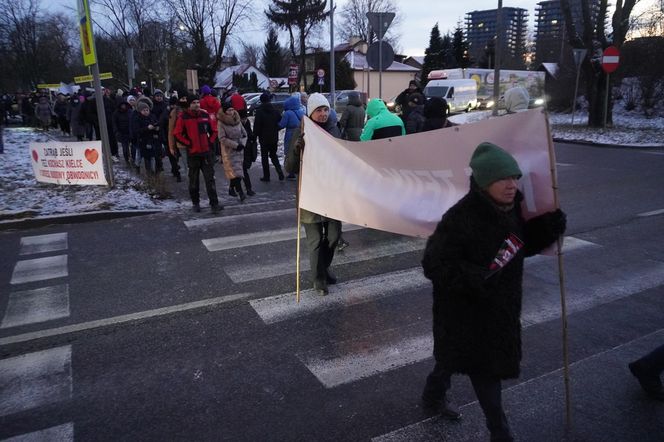 Protest kielczan przeciw budowie S74