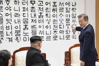 KOREA PÓŁNOCNA POŁUDNIOWA Kim Jong Un Moon Jae-in 