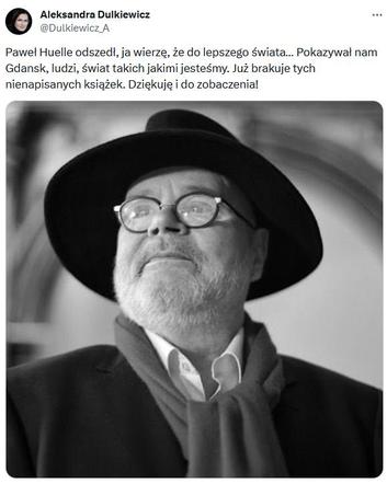 Nie żyje Paweł Huelle