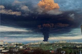 Potężny pożar na Krymie. Płonie magazyn ropy