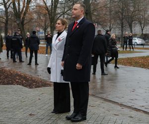 Marta Nawrocka w czasie obchodów Narodowego Święta Niepodległości