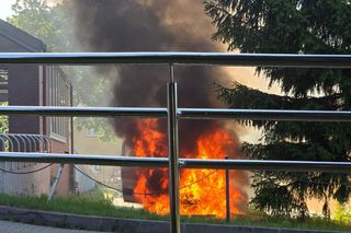 Nisko. Ogień trawił karetki 