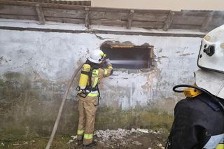 Pożar hali na Podkarpaciu 