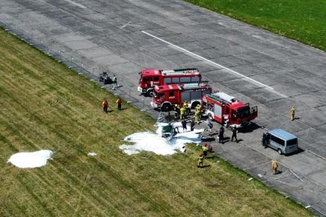 Groźne zdarzenie z udziałem awionetki na lotnisku pod Kołobrzegiem. Służby w akcji