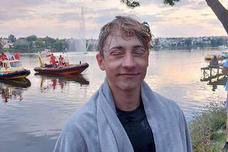 Krzesimir Gromadka - 17 latek z Iławy, który przepłynął wpław Jezioro Jeziorak