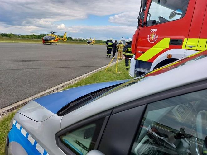 Dramatyczne sceny w Krośnie. Podczas wyścigu samochód uderzył w kibiców