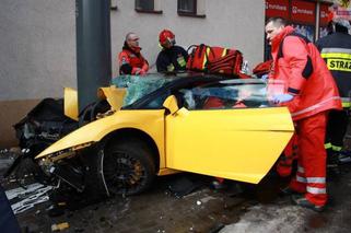SOPOT: Wypadek Lamborghini Gallardo - WIDEO