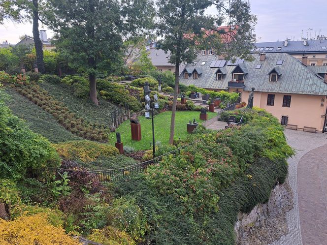 Ogród za kościołem św. Józefa w Krakowie