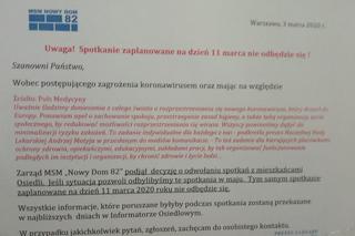 PANIKA w Warszawie: Wspólnoty mieszkaniowe ODWOŁUJĄ zebrania przez KORONAWIRUSA!