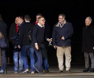 Donald Tusk przyleciał na mecz Litwa - Polska