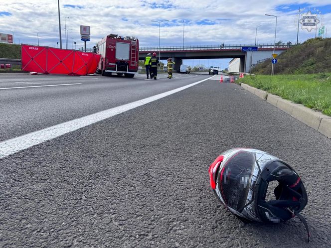 Wypadek z udziałem motocyklisty w Rudzie Śląskiej