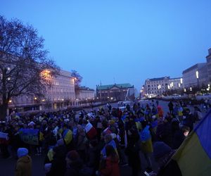 Manifestacja w trzecią rocznicę wybuchu wojny w Ukrainie