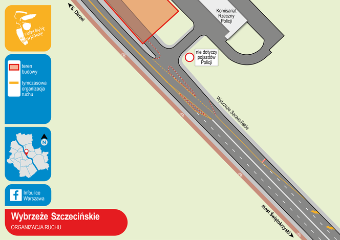 Rusza budowa kładki pieszo-rowerowej nad Portem Praskim. Będą utrudnienia w ruchu!