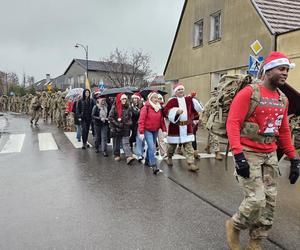 Marsz żołnierzy US ARMY w Drawsku Pomorskim 