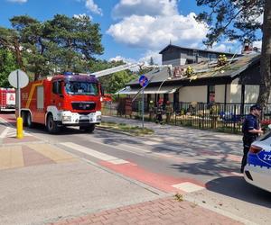 Pilna ewakuacja szkoły, na stołówce wybuchł pożar! Dziesiątki strażaków w akcji