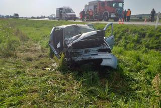Wypadek samochodowy w Zarszynie (pow. sanocki)