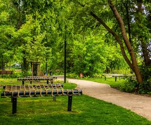 Park linearny przy ul. Suwak w Warszawie