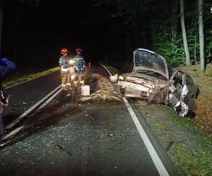 Koszmar. Zjechała z pasa i czołowo zderzyła się z oplem. Dwie osoby trafiły do szpitala