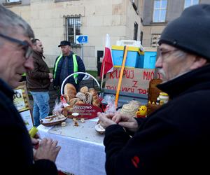 Strajk rolników w centrum Katowic ZDJĘCIA