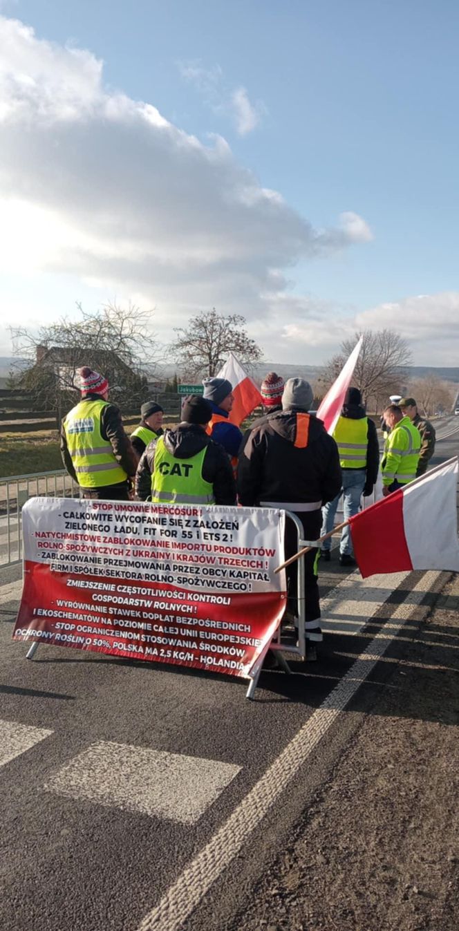 Protesty rolników w woj. lubelskim 13.12.2024